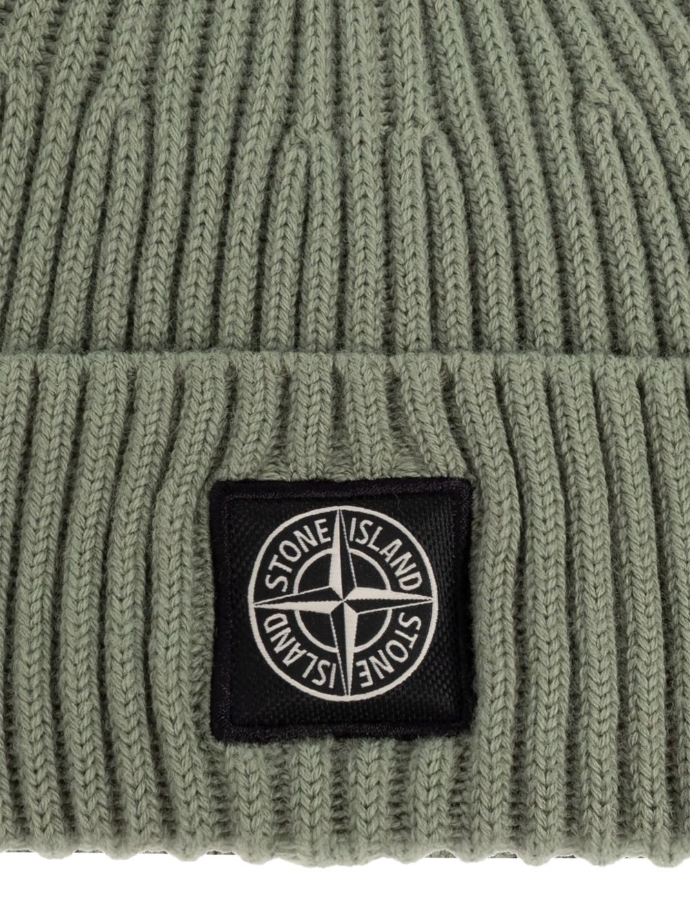rib-knit logo-patch beanie - 3