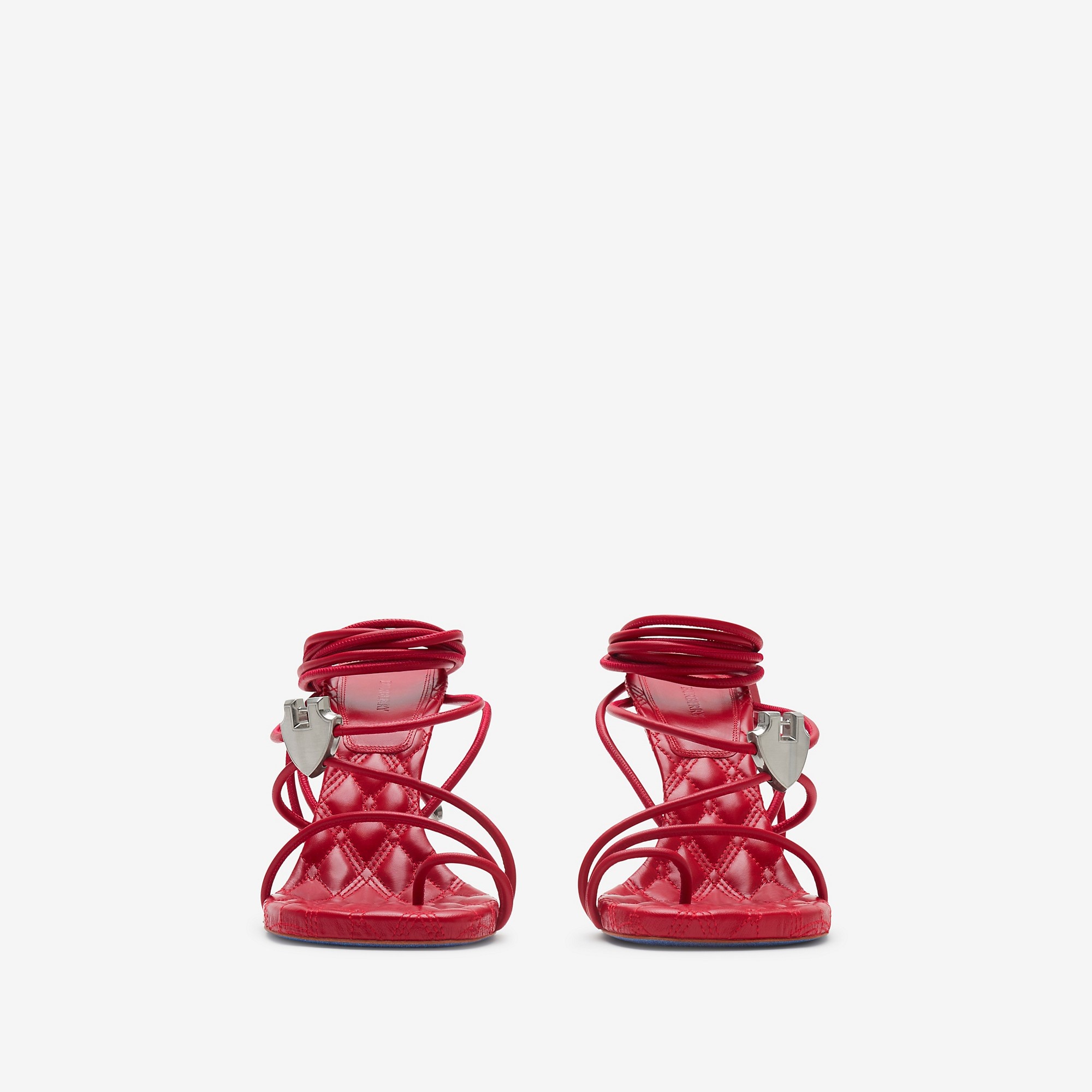 Leather Ivy Shield Heeled Sandals - 3