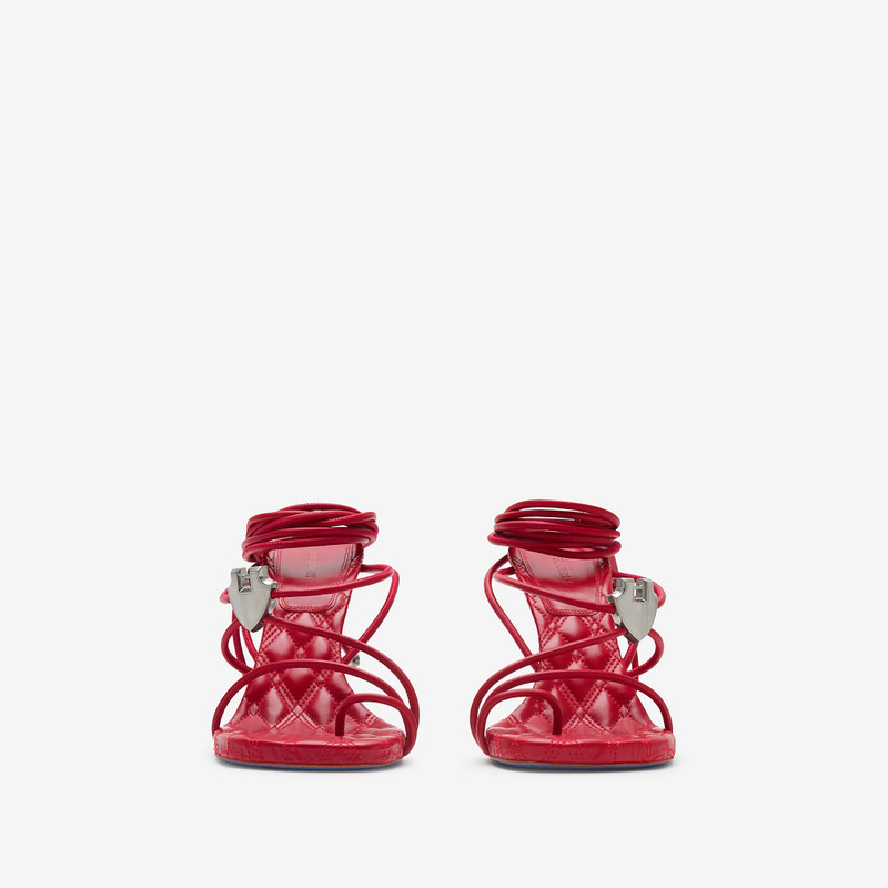 Leather Ivy Shield Heeled Sandals 3