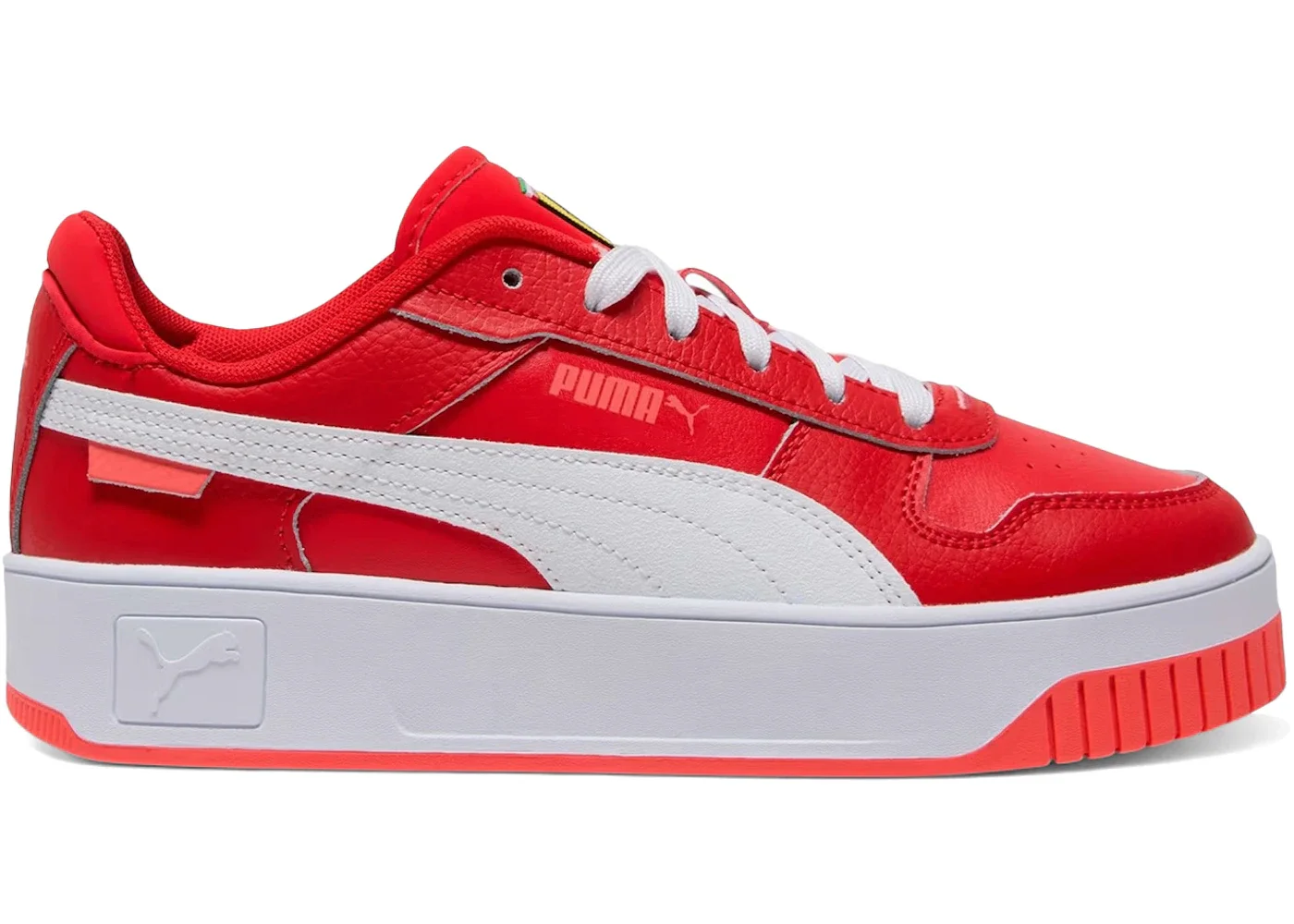 Puma Carina Street Scuderia Ferrari Rosso Corsa White (Women's) - 1
