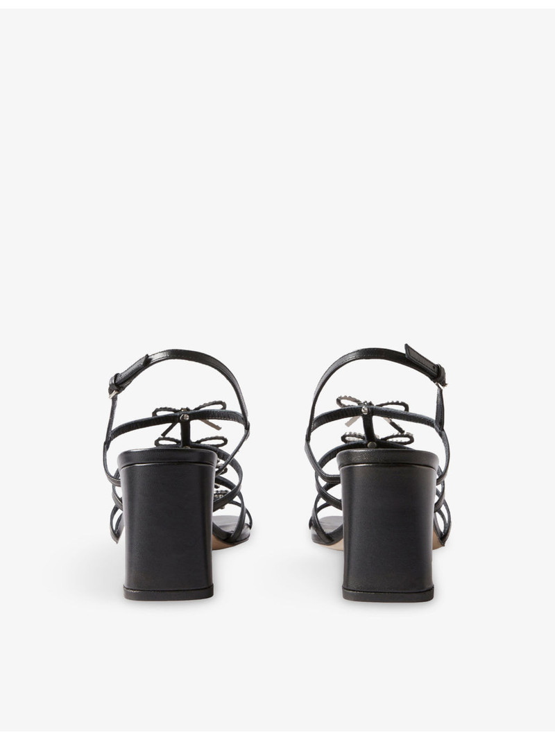 Claudie Pierlot Jewelled Leather Heeled Sandals outlook