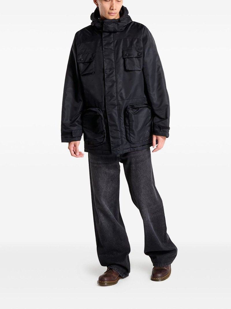 adidas pocket-detail hooded jacket outlook