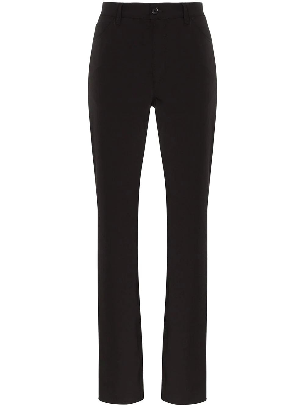 straight-leg gabardine trousers - 1