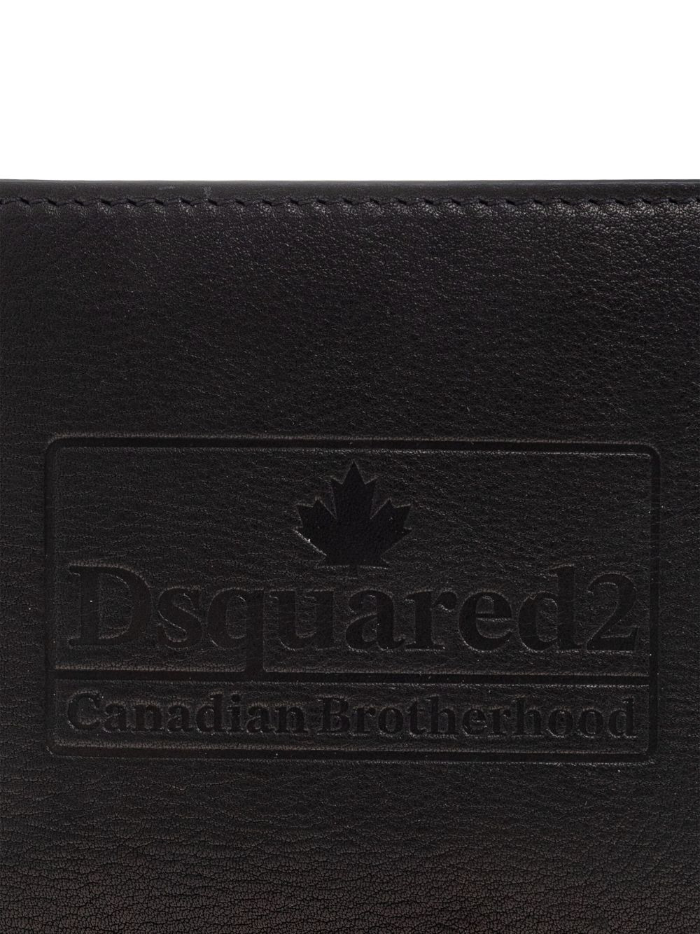 embossed logo leather wallet - 4