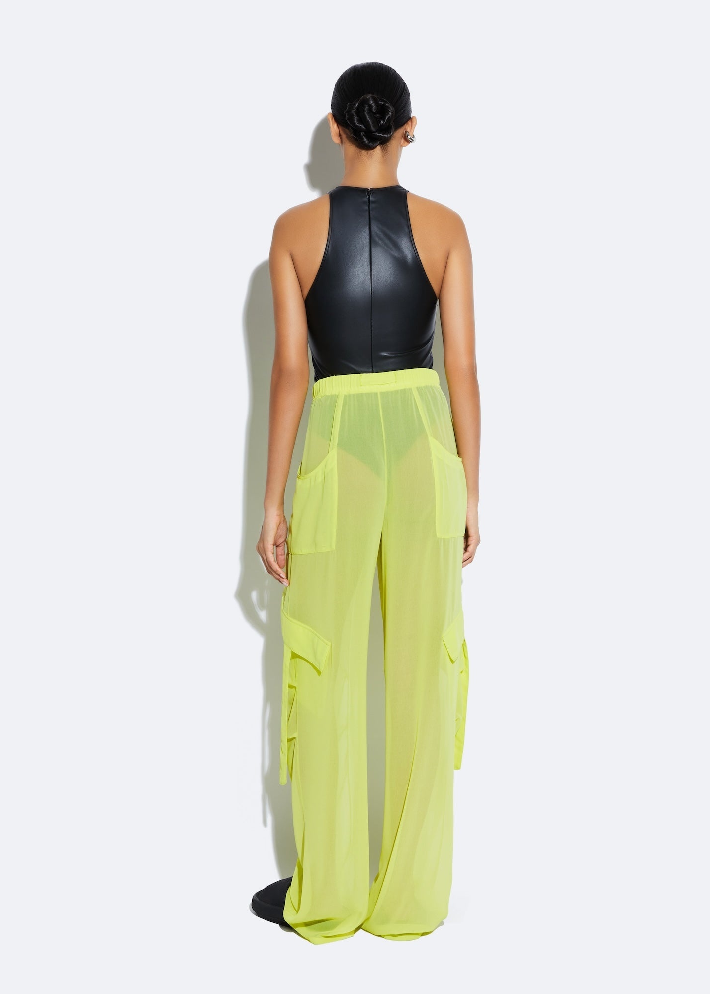 Georgette Utility Pocket Pant - 3