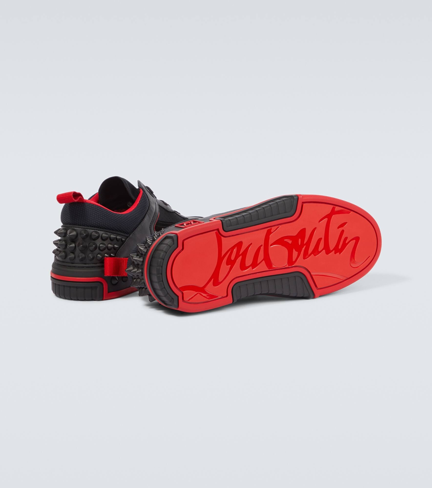 Astroloubi leather and suede sneakers - 7