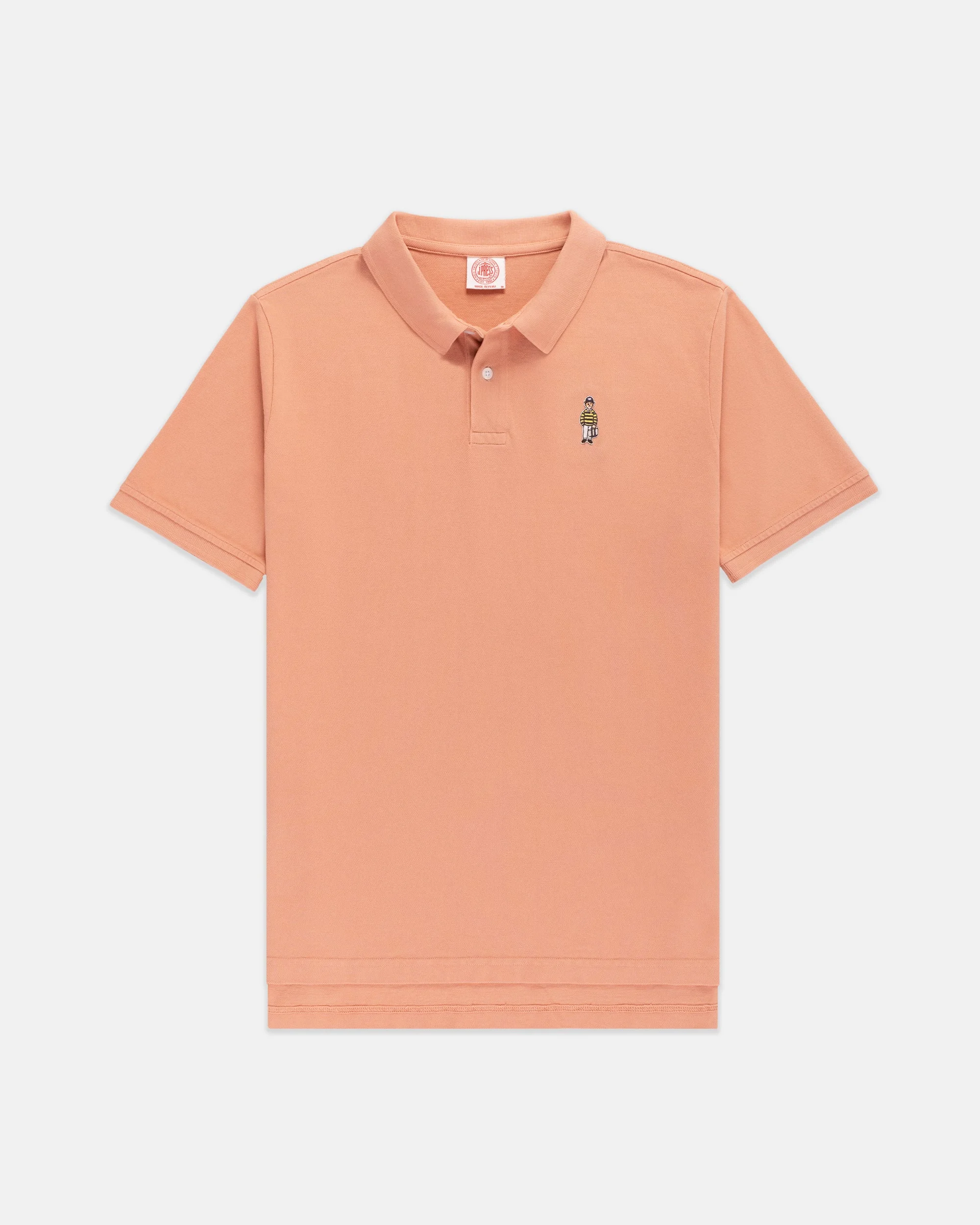 RED IVY GUY COTTON PIQUE POLO - 1