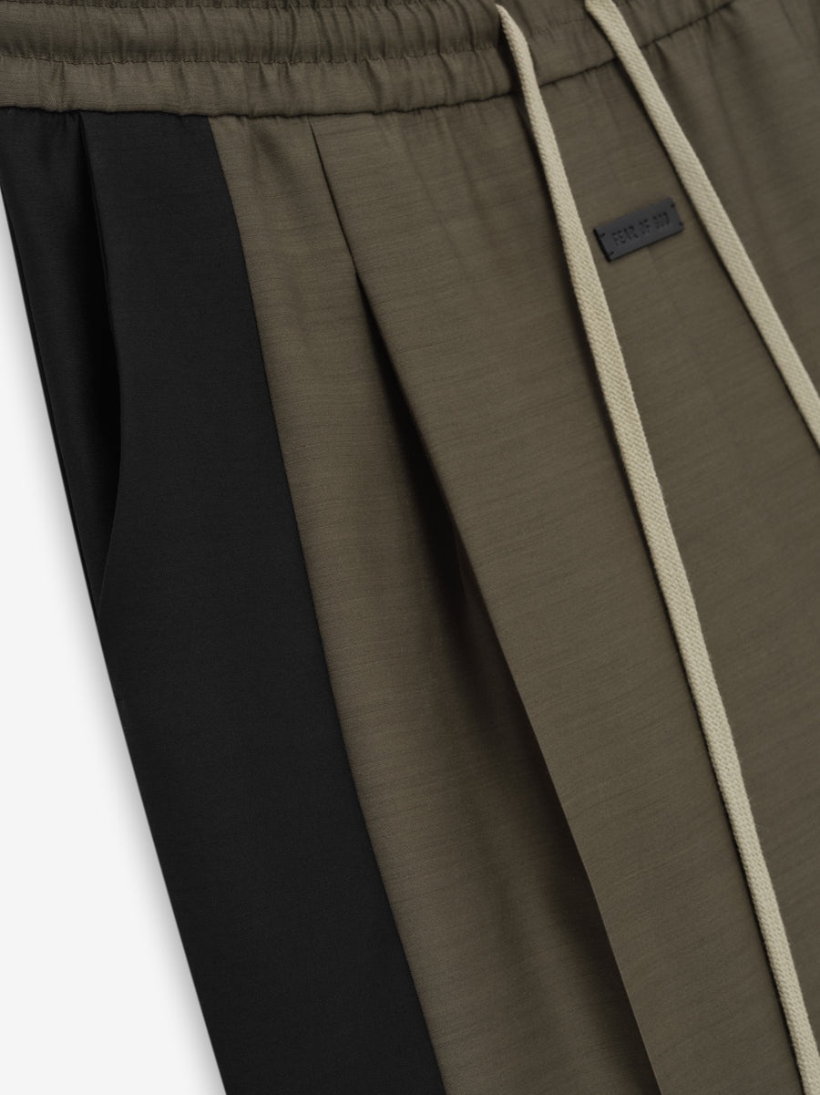 Wool Silk Side Stripe Pants - 3