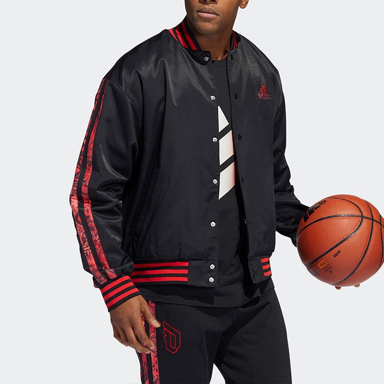 Men's adidas Mic Dame Jacket Lillard Basketball Sports Baseball Black HD7937 - 4