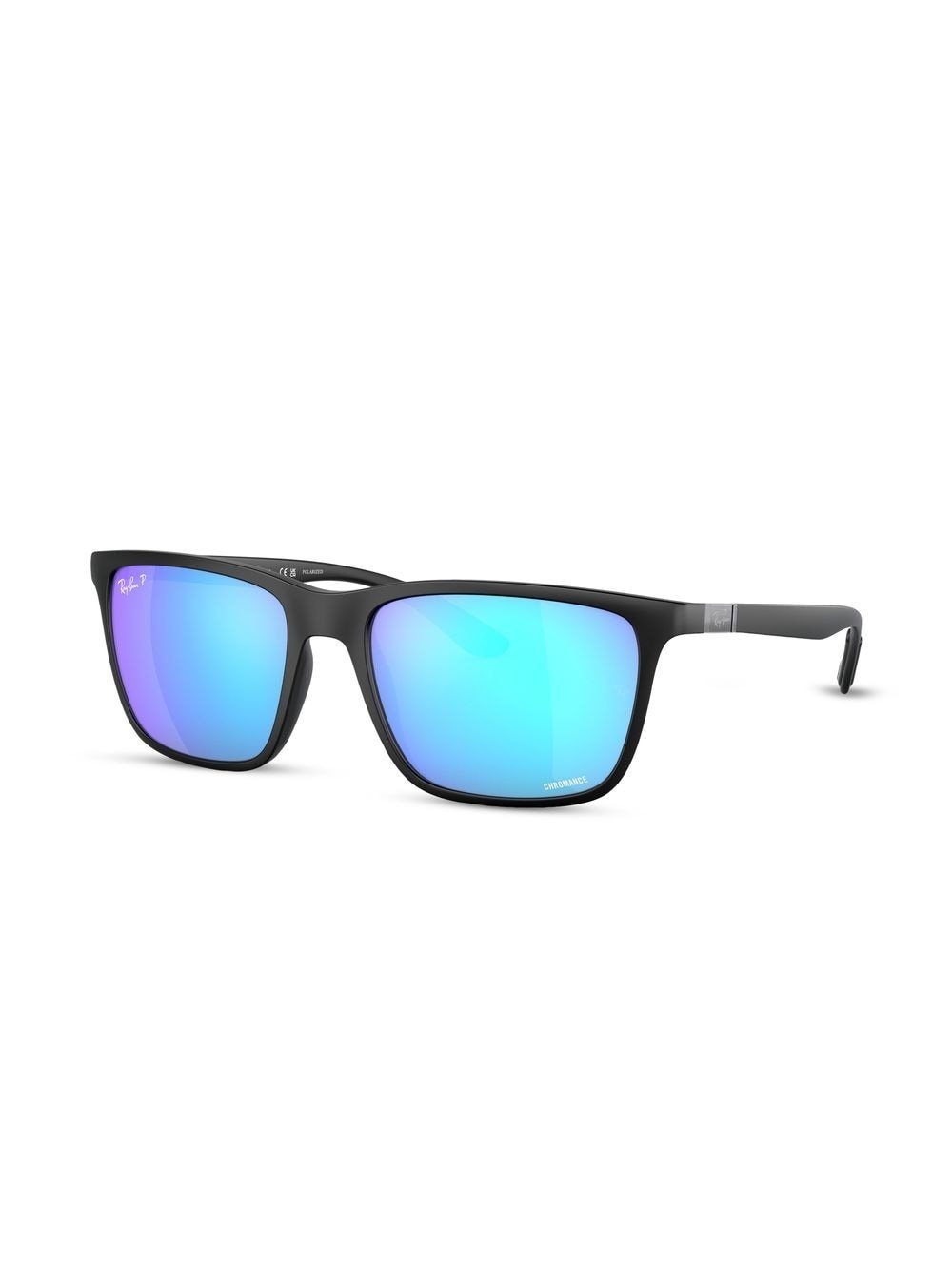 rectangle-frame mirrored-lens sunglasses - 2