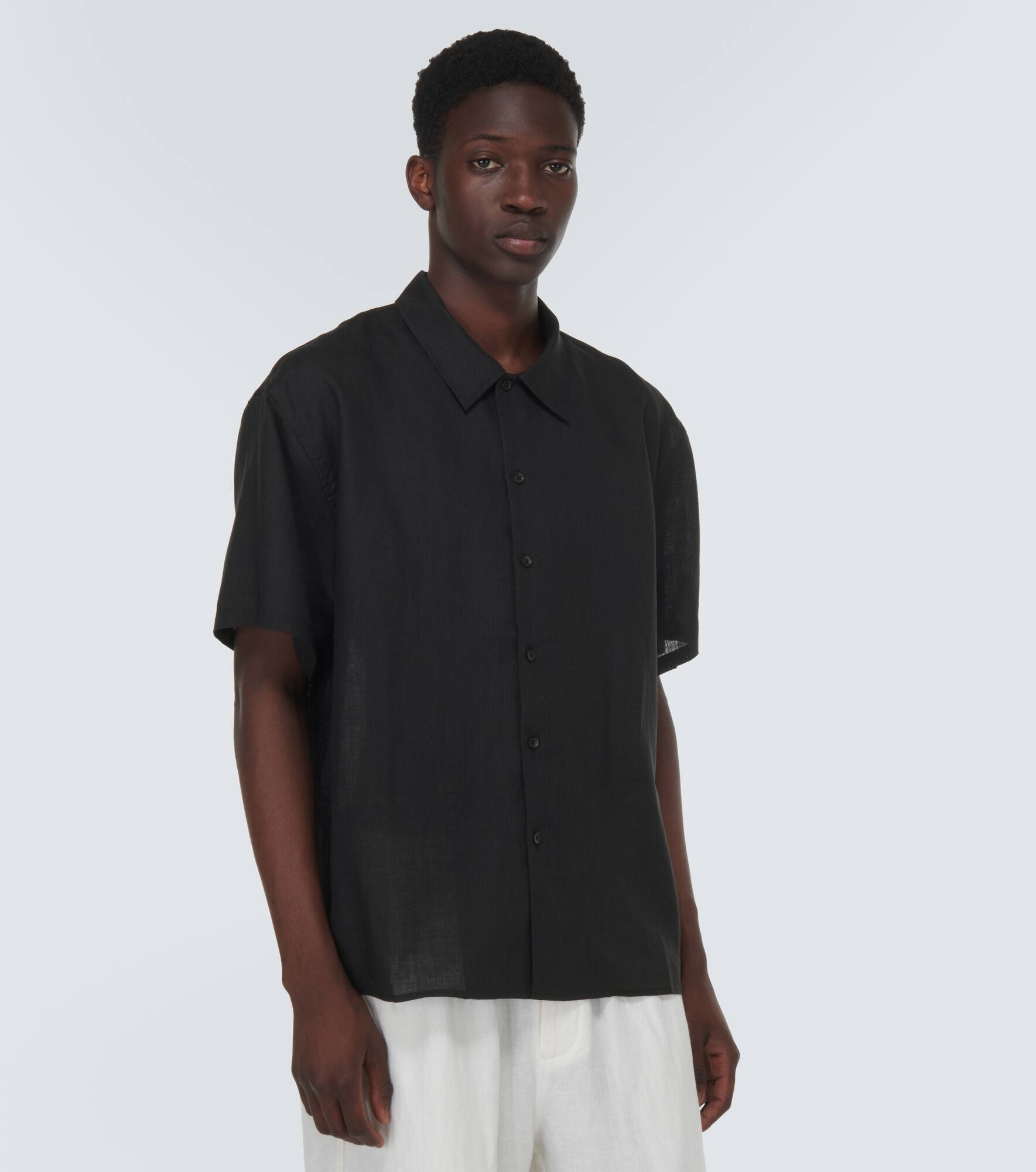 Oversized linen shirt - 3