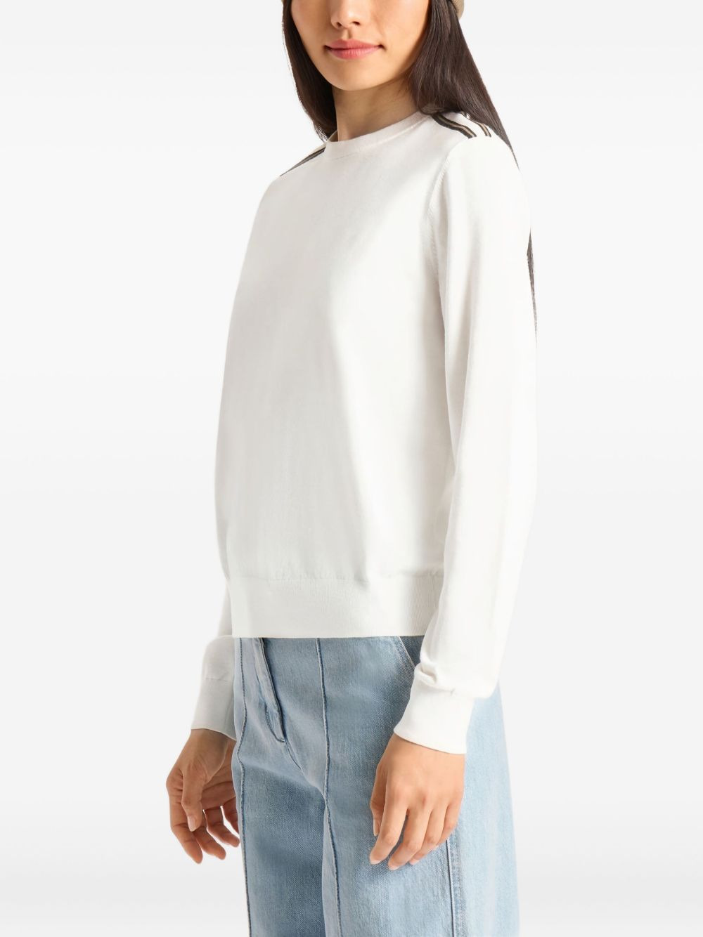 striped-detail sweater - 4