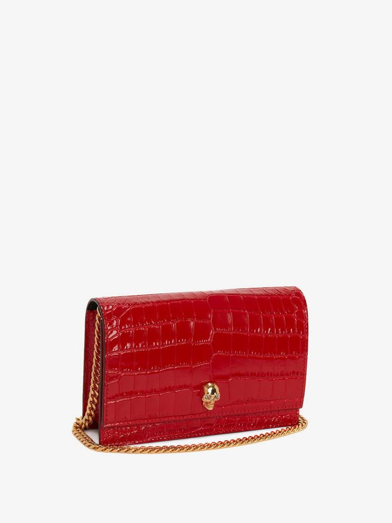 Alexander McQueen Women's Small Skull Bag in Deep Red outlook