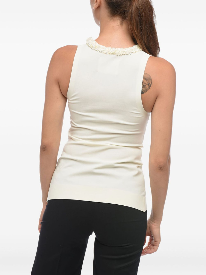 embellished-neckline tank top 3