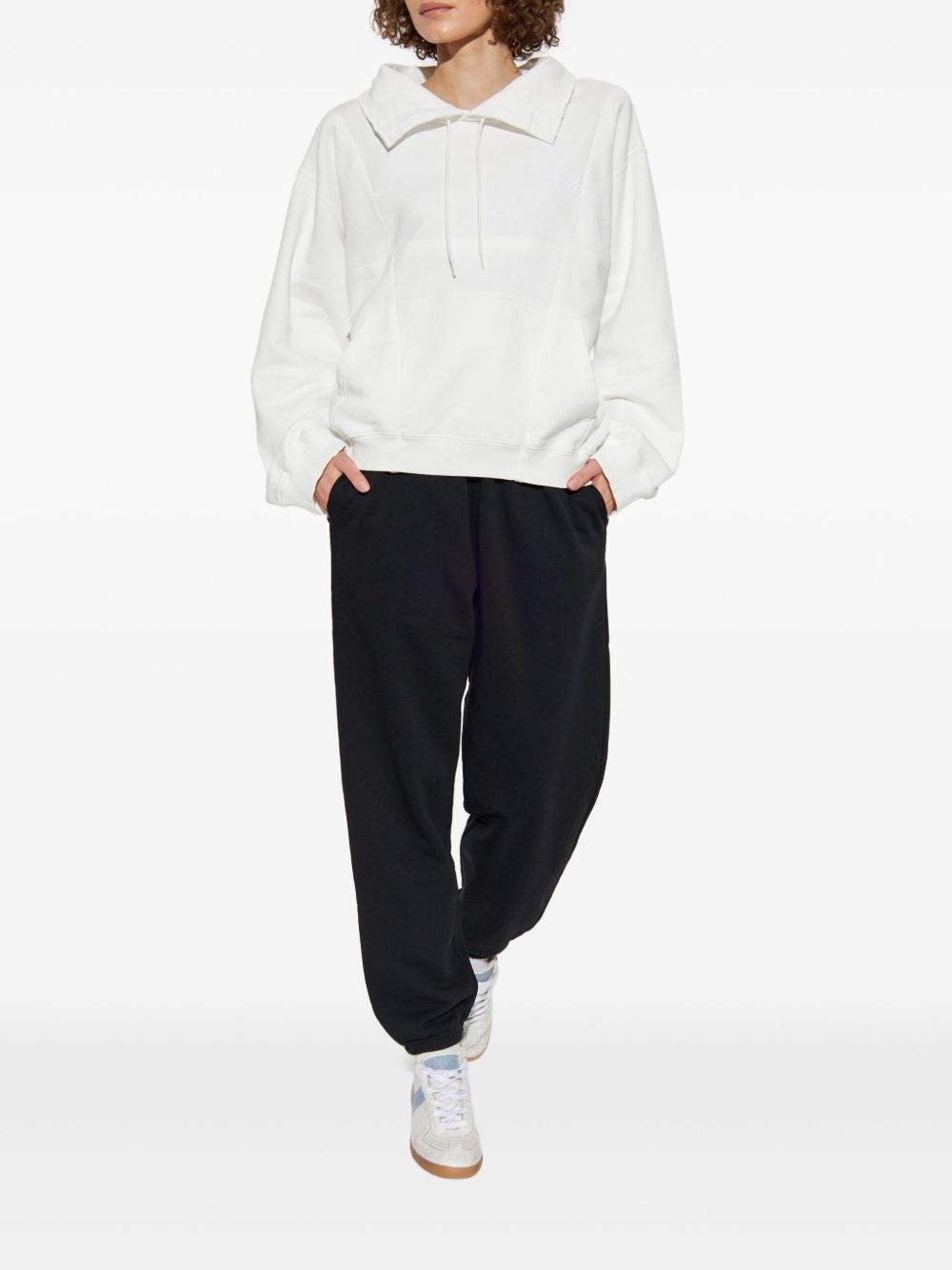 drawstring spread-collar sweatshirt - 2