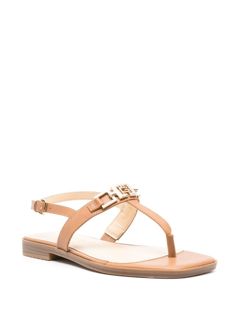 GUESS USA logo-plaque leather sandals outlook