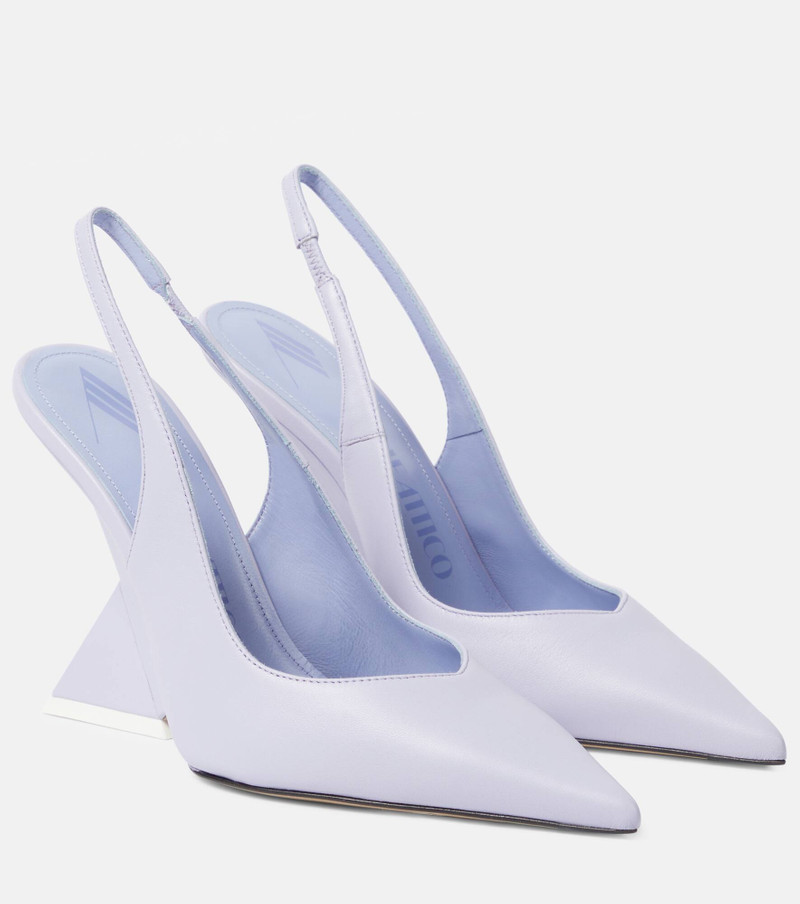 Cheope 105 leather slingback pumps - 1