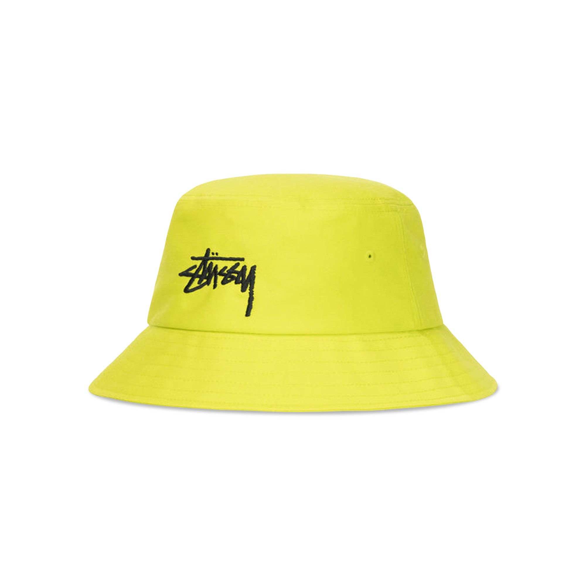 Stussy Big Stock Bucket Hat 'Lime' - 1