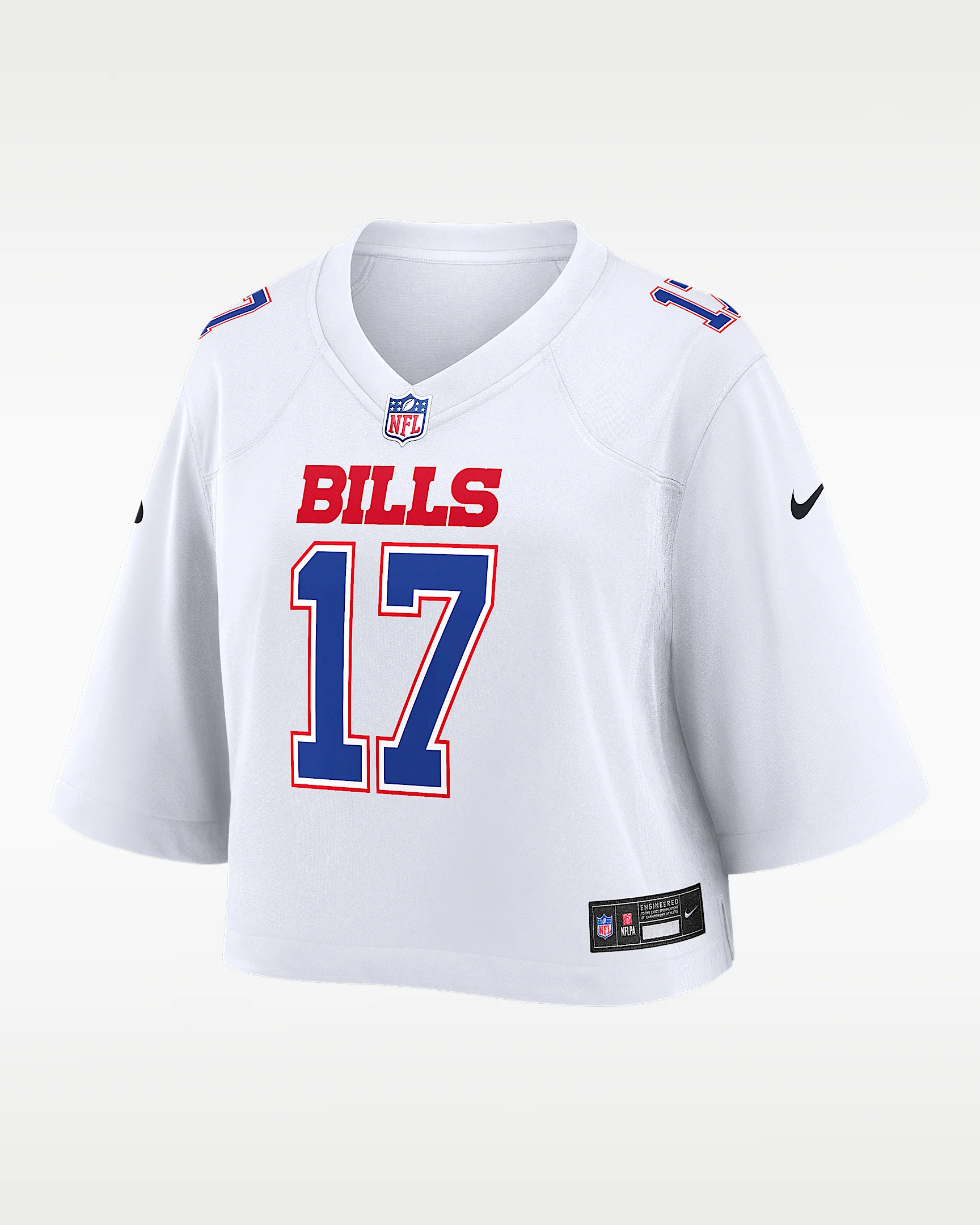 Josh Allen Buffalo Bills Women's Nike NFL Cropped Tundra Game Jersey - 1