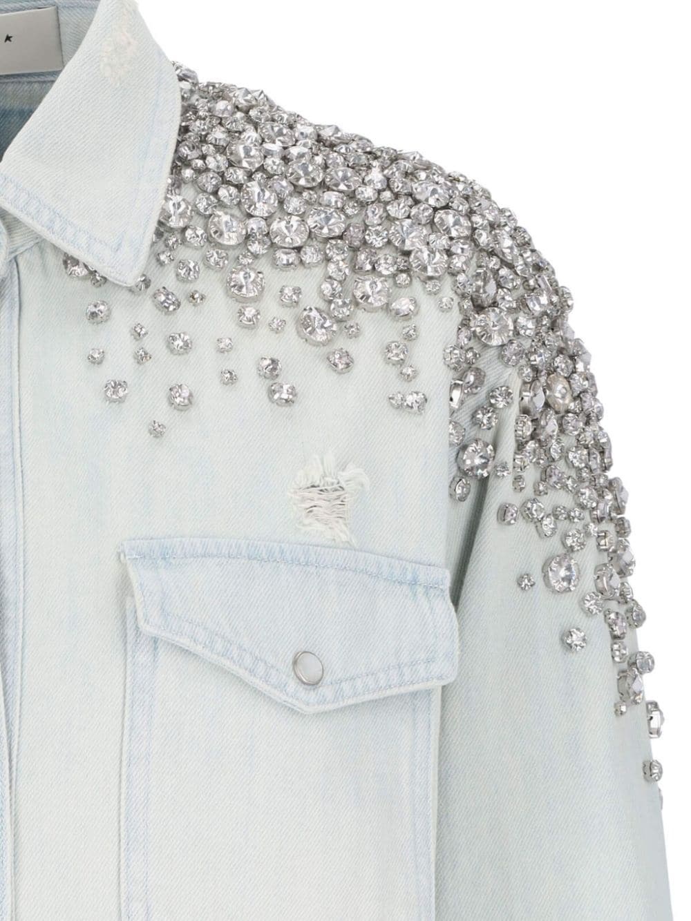 crystal-embellished shirt - 4