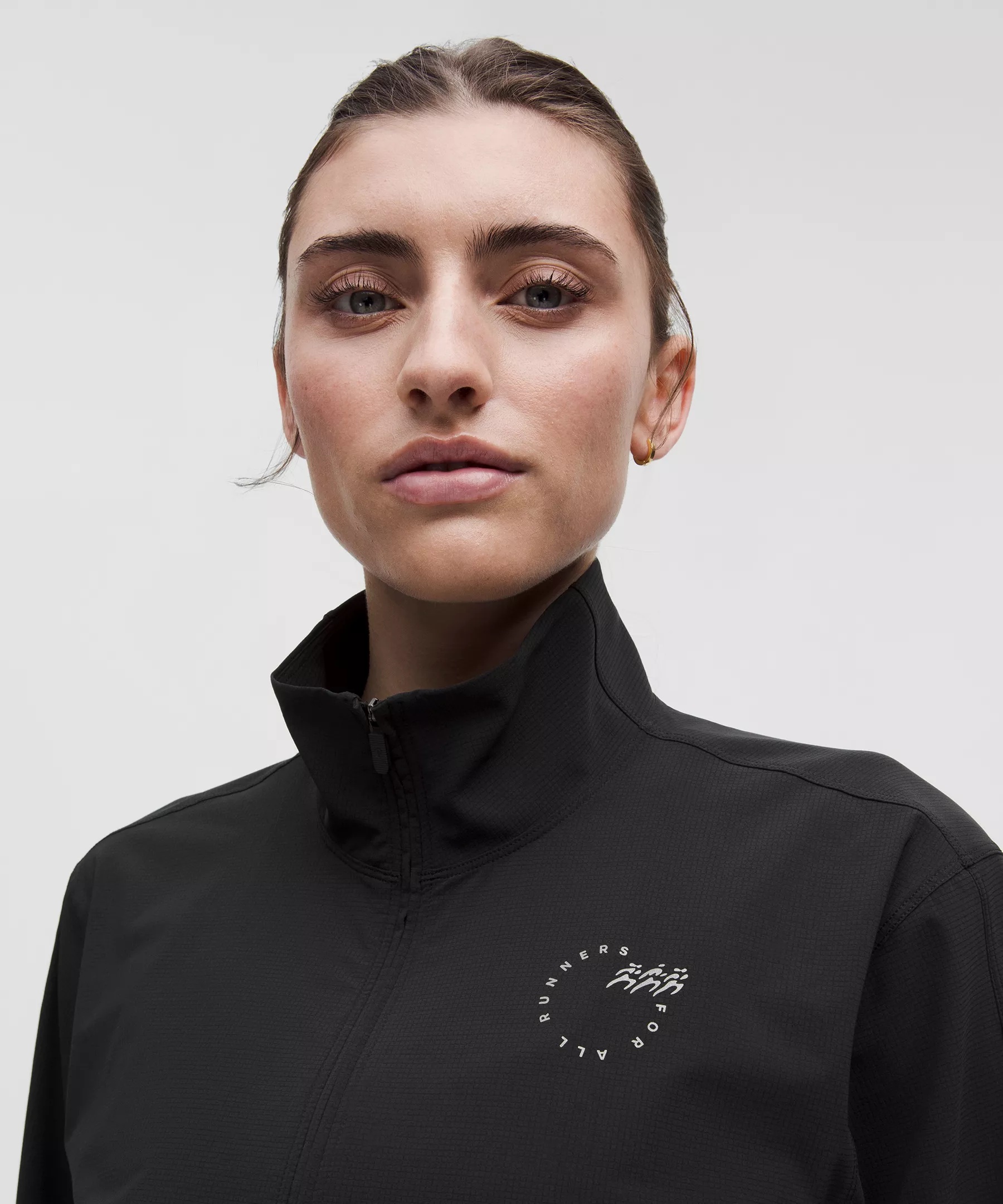 Mile Maker Run Crew Graphic Cinch-Hem Jacket - 4