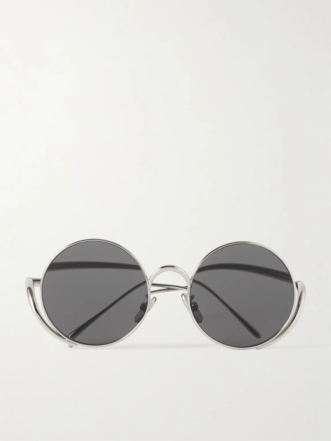 Signature Round Silver-Tone Sunglasses - 1