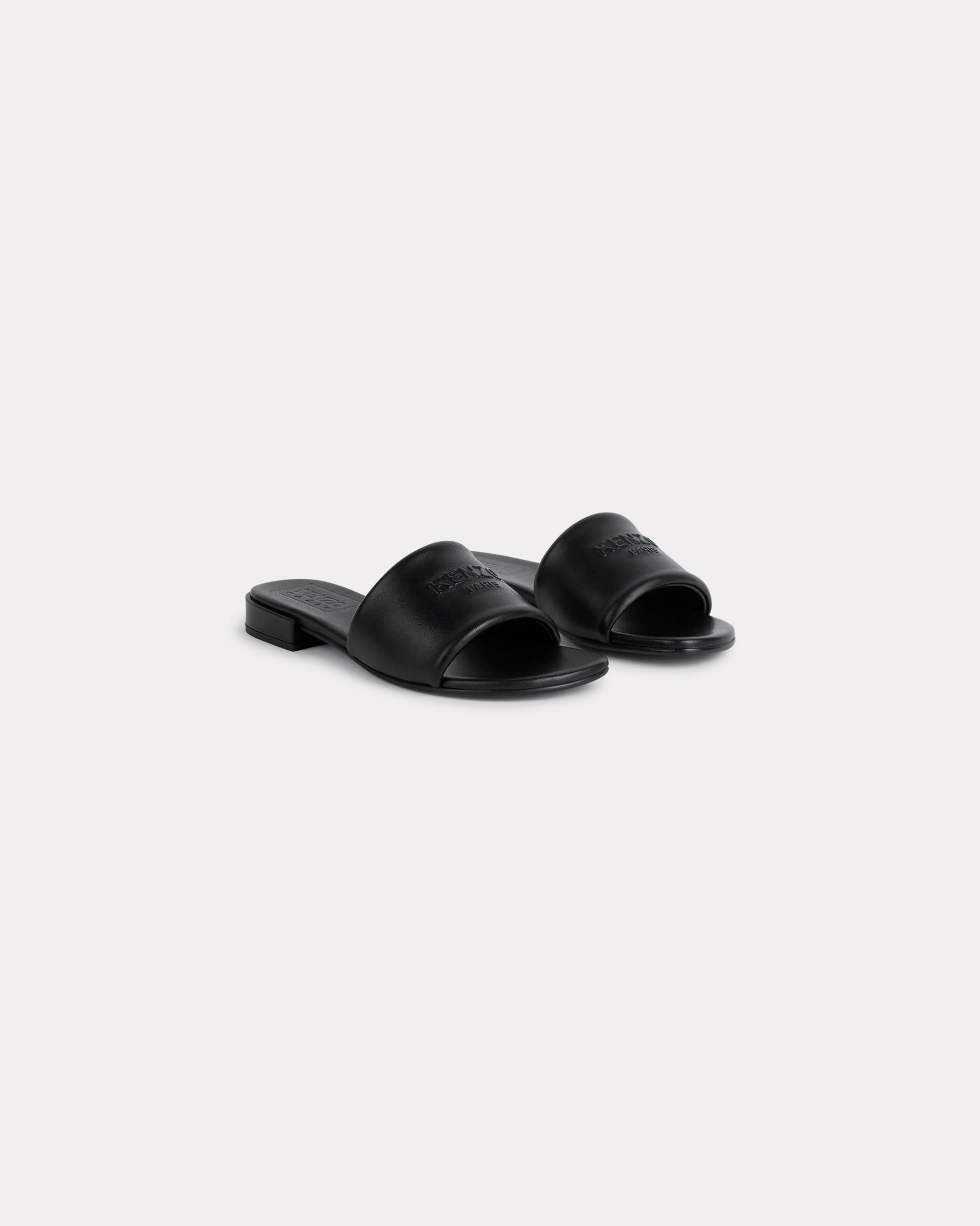 'KENZO OKI' leather flat mules - 3
