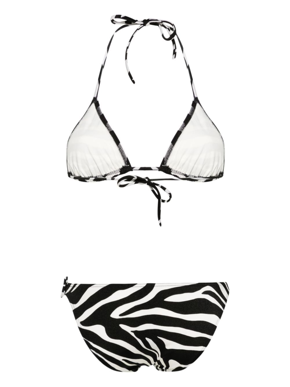 zebra-print bikini - 2