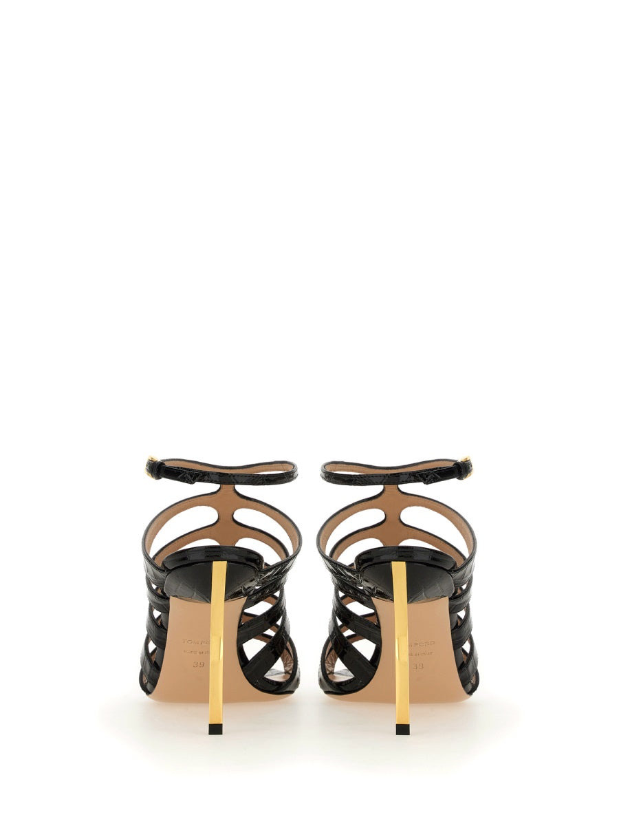 Tom Ford Women Leather Sandal - 3