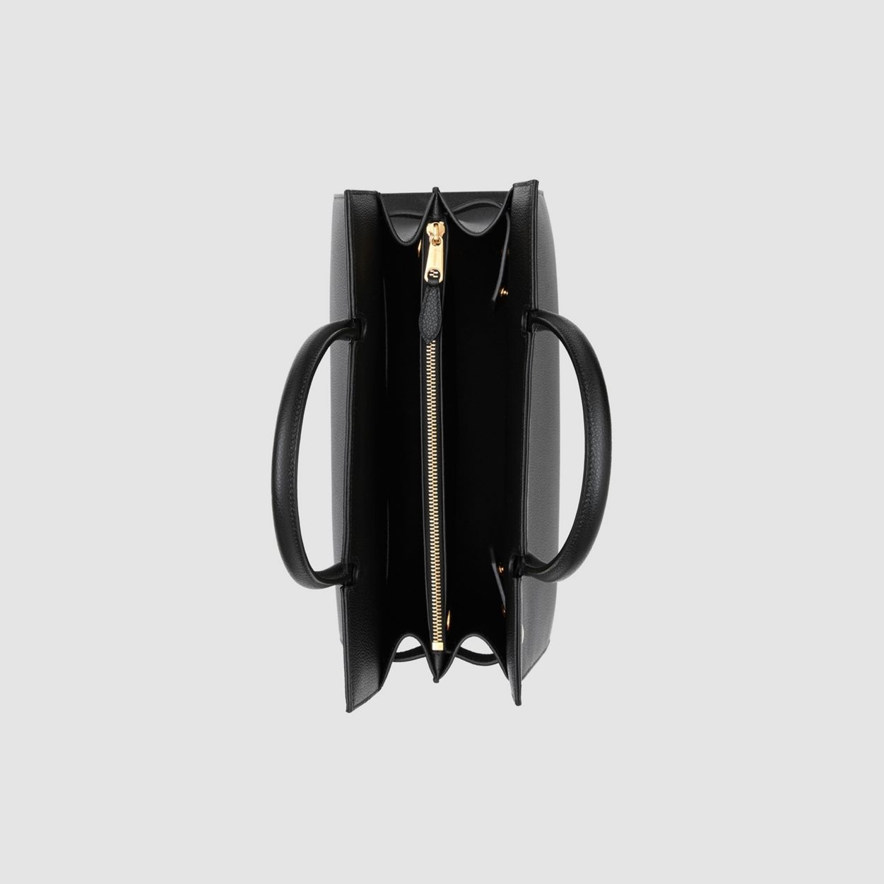 Small Leather Two-handle Title Bag - 5