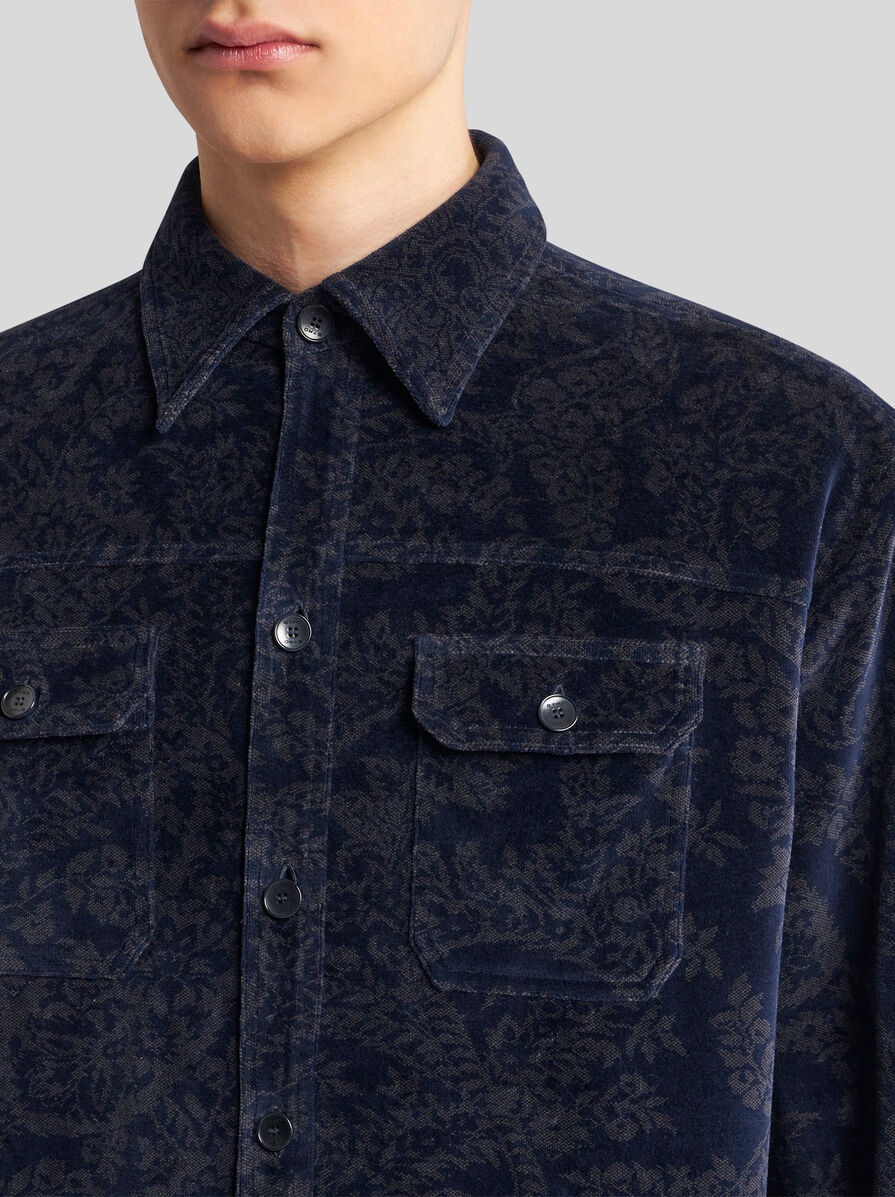 JACQUARD CHENILLE OVERSHIRT - 3