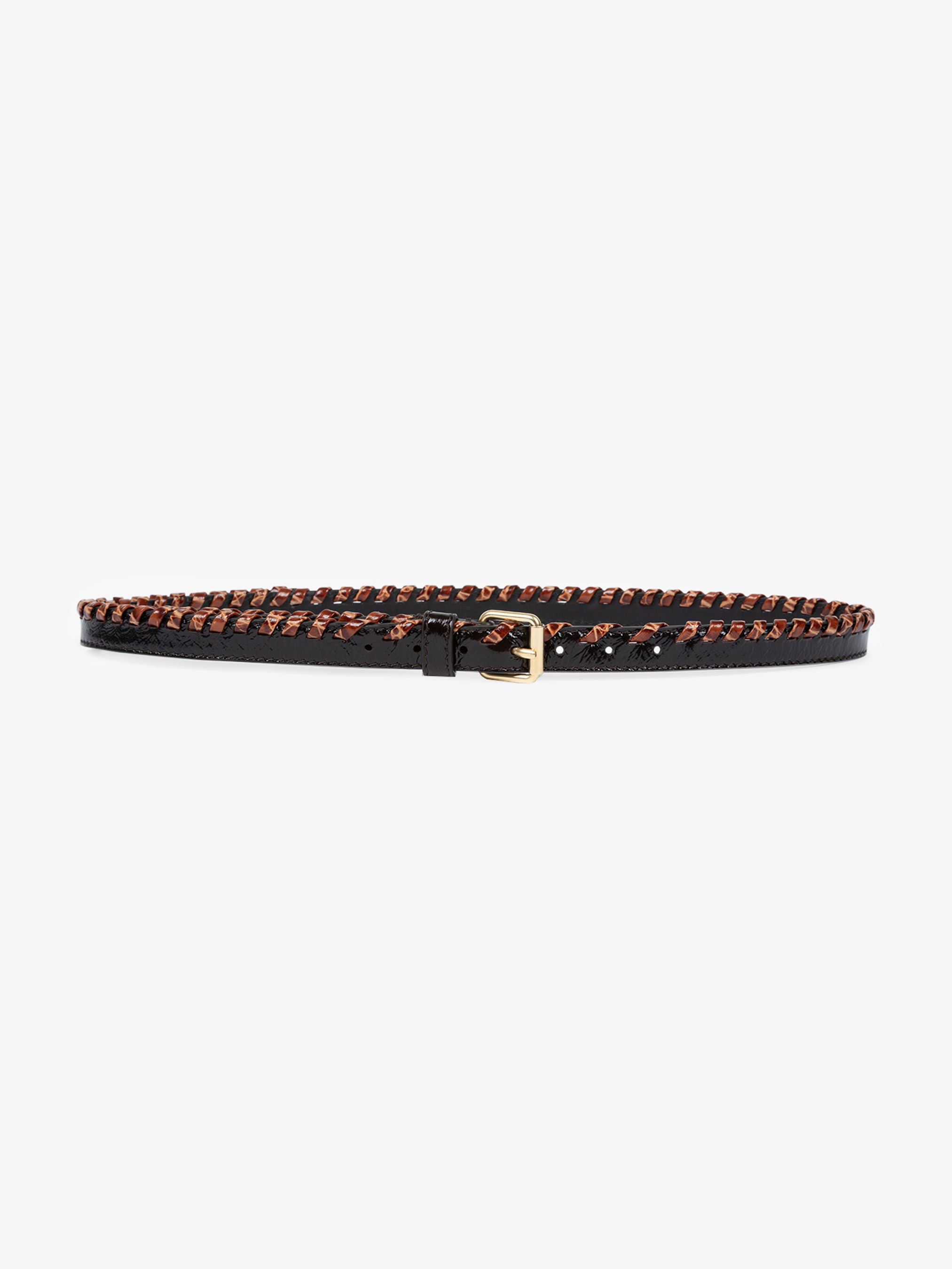EMBELLISHED LEATHER BELT - 2