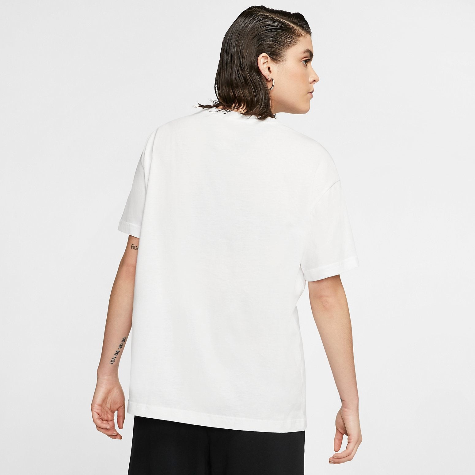 (WMNS) Nike Sportswear Alphabet logo Short Sleeve 'White' CK4381-100 - 4