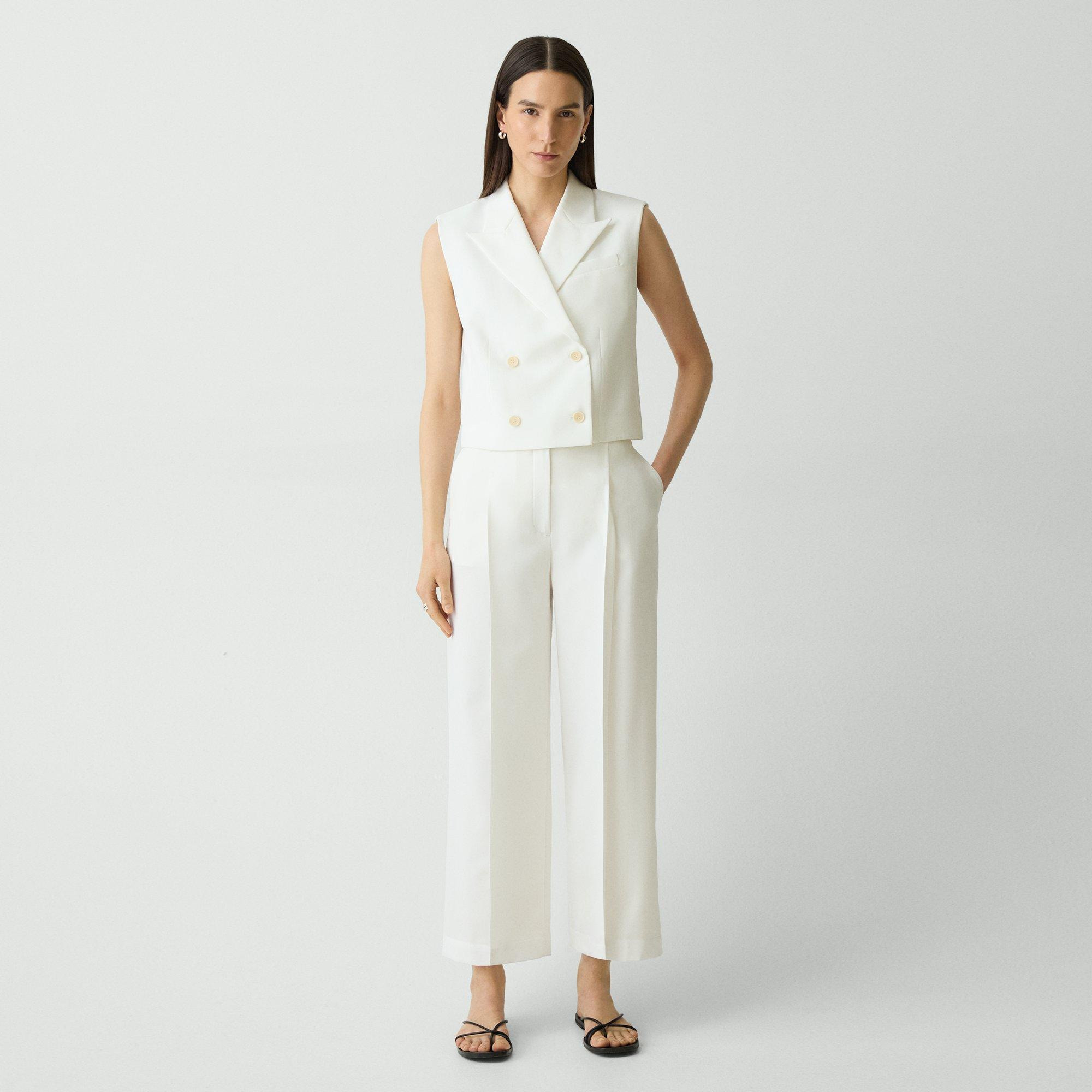 Double-Breasted Vest in City Twill - 6