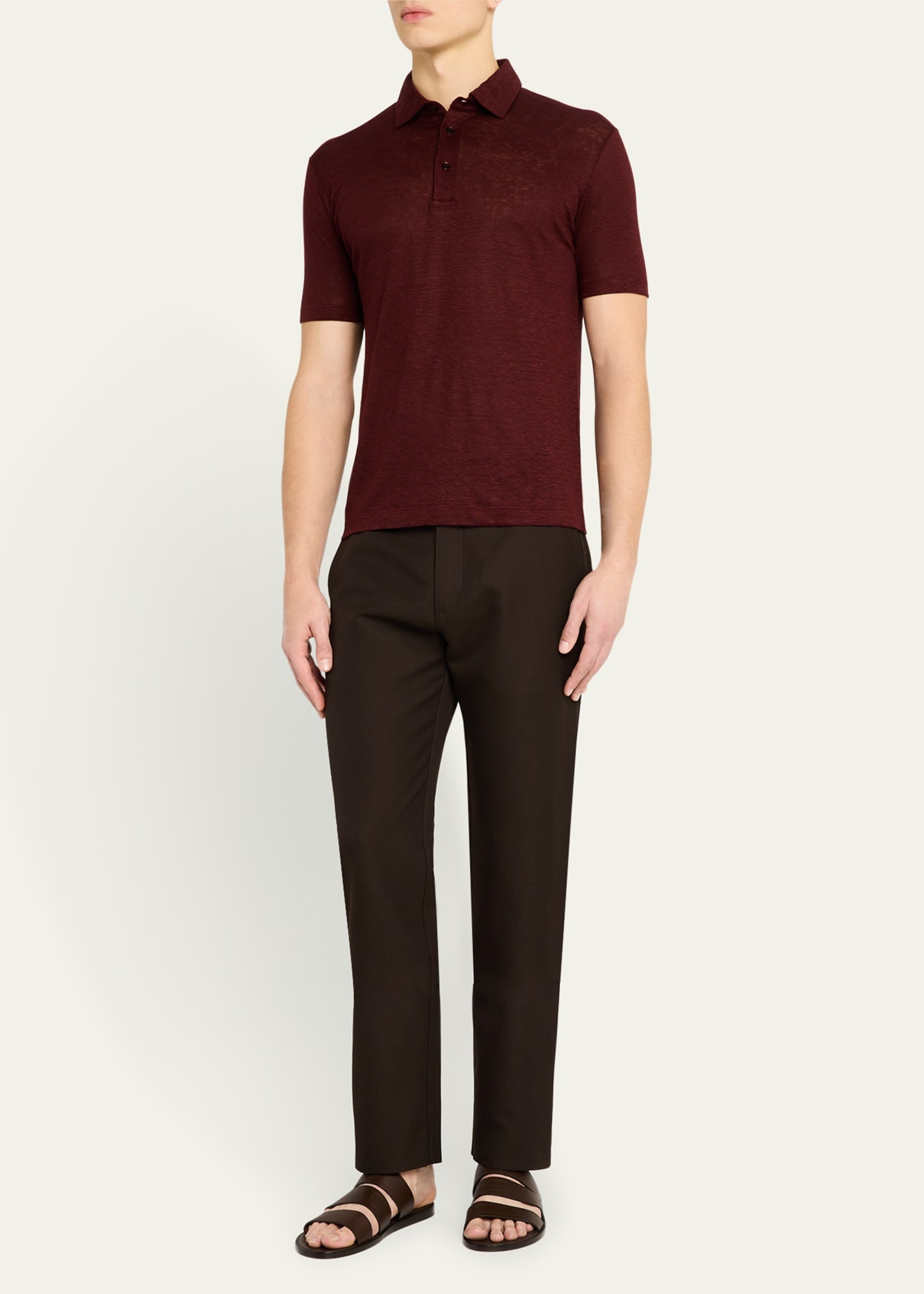 Men's Linen Jersey Dublon Polo Shirt - 2