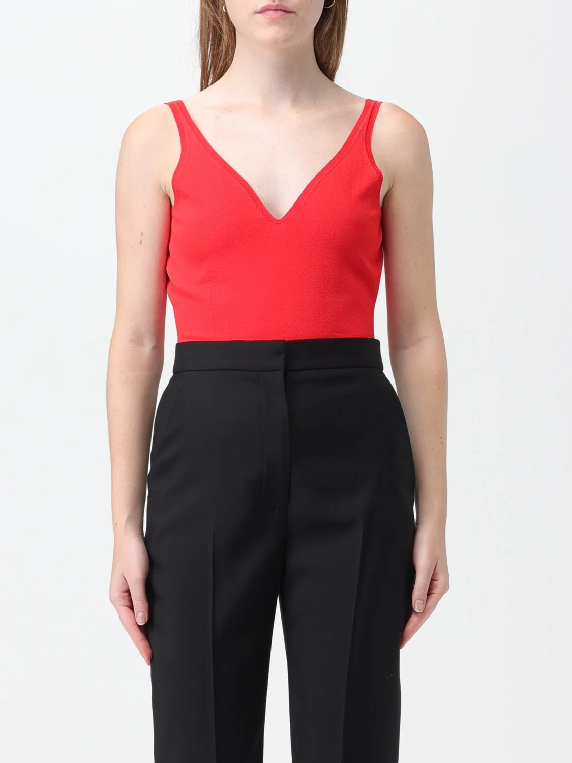 McQueen v-neck bodysuit - 1