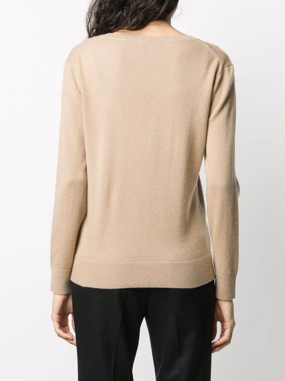 V-neck knitted jumper - 4