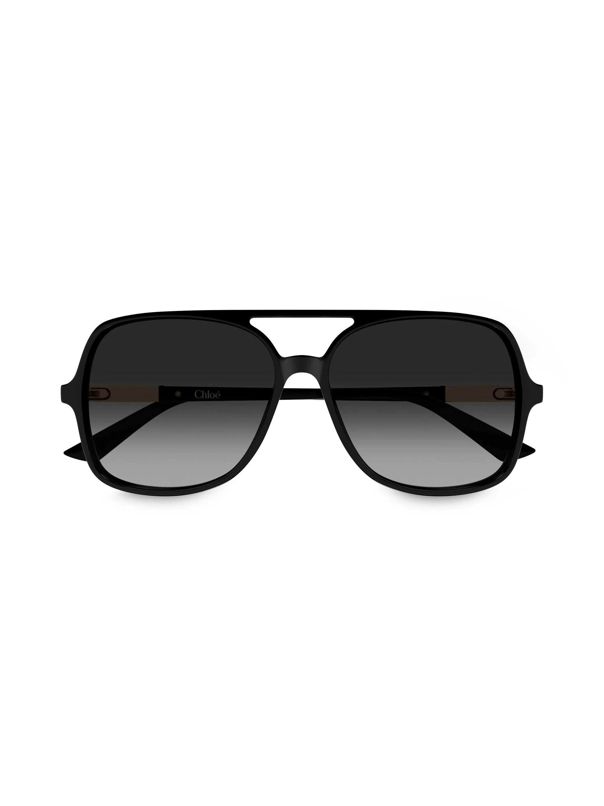 Women's Judy 57MM Navigator Sunglasses - Black - 1