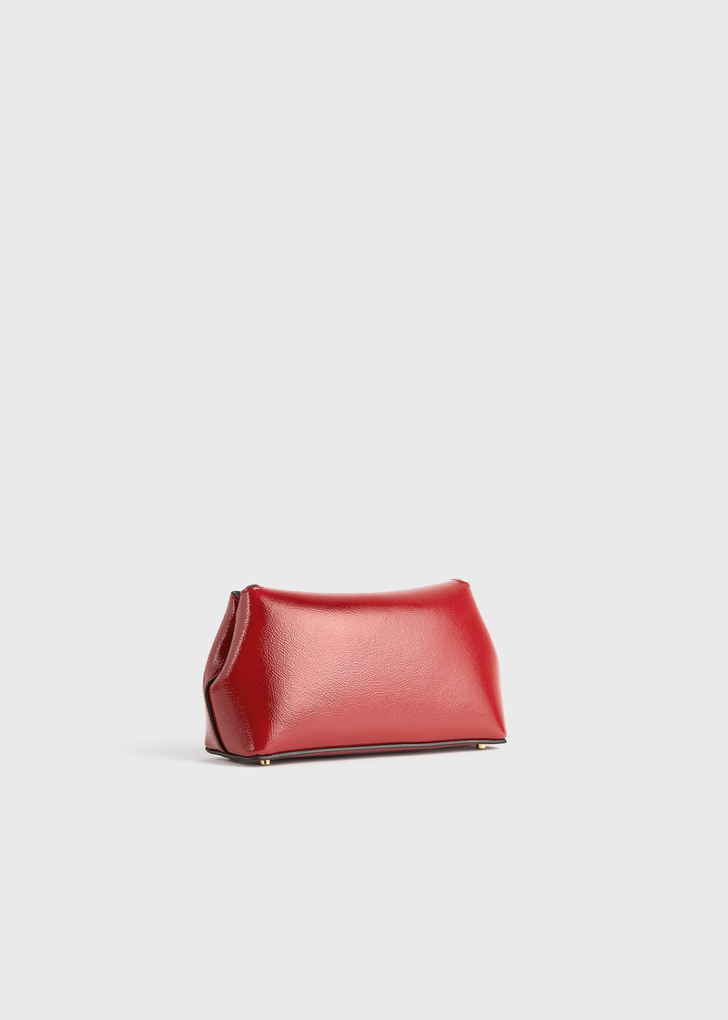 Mini T-lock naplack clutch red 7