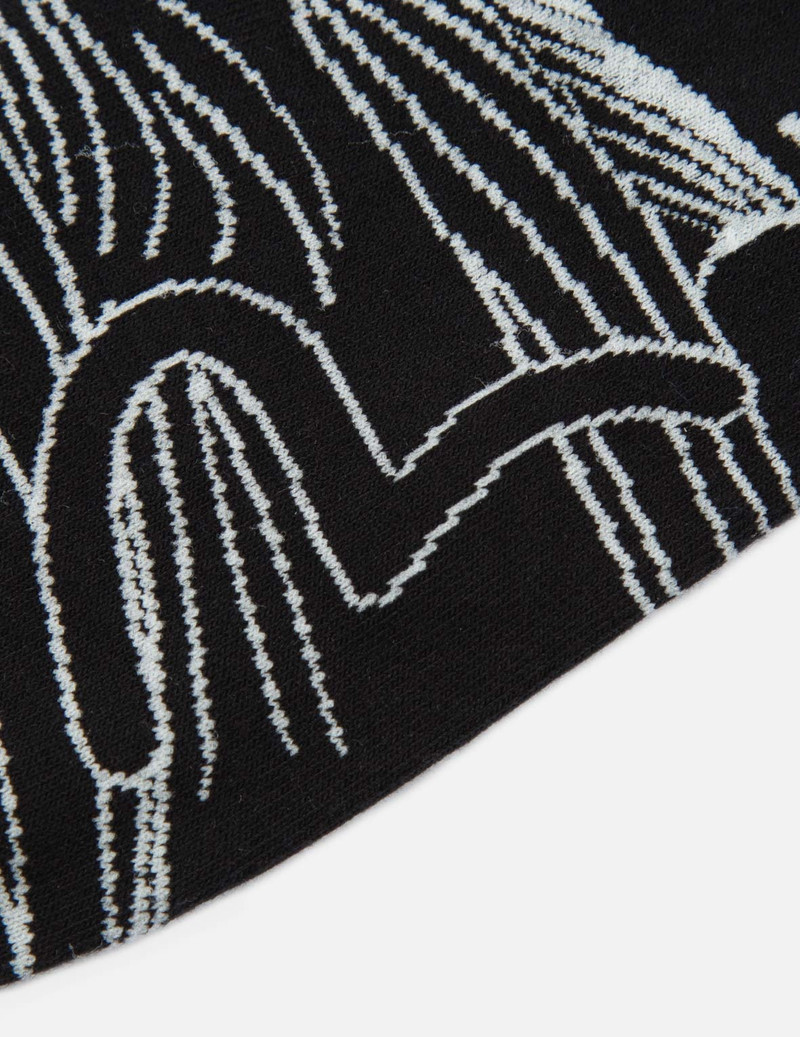 WAVE-PATTERN JACQUARD LONG SOCKS 6