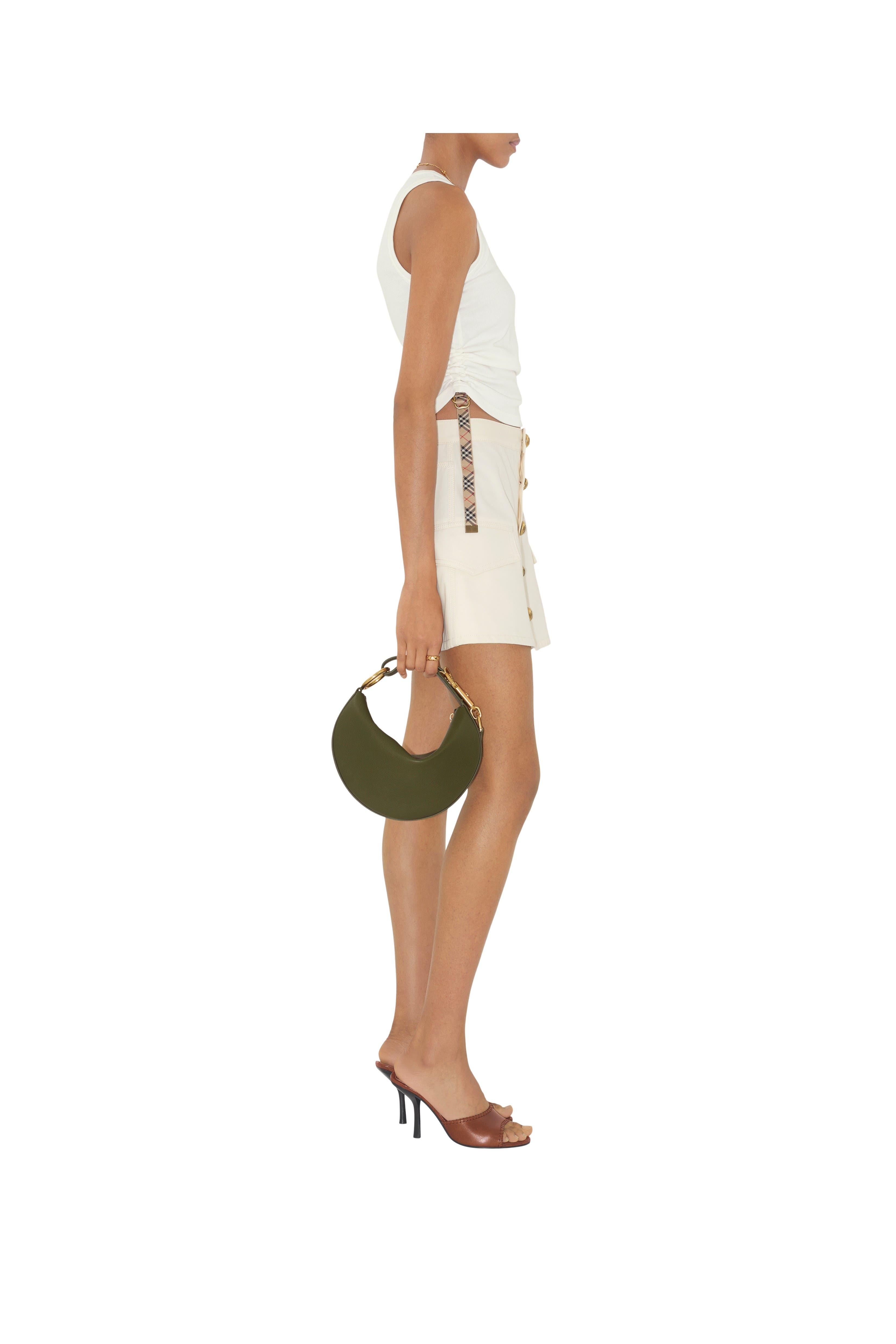 burberry Festival Cotton Blend Tank Top in Chalk at Nordstrom - 3