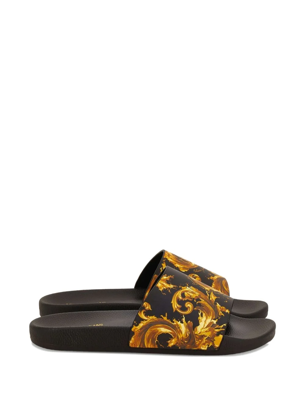 Barocco print flip-flops - 1