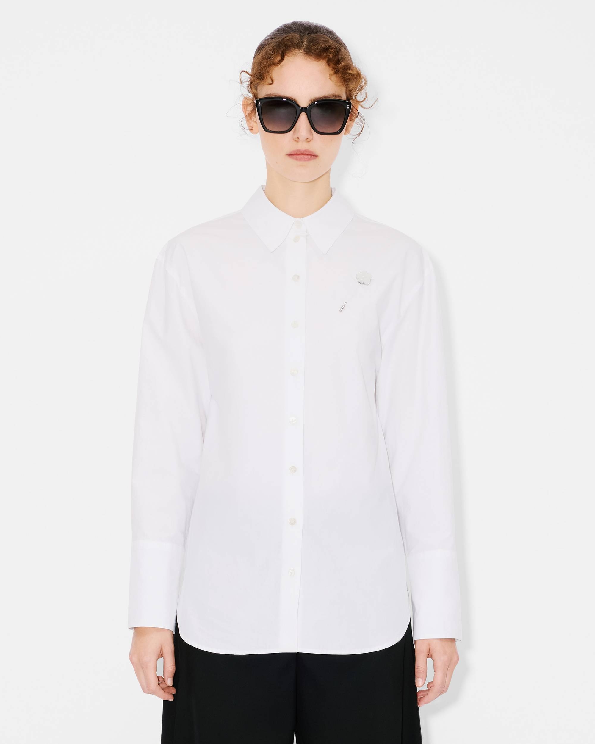 'Boke Flower' shirt in cotton poplin - 3