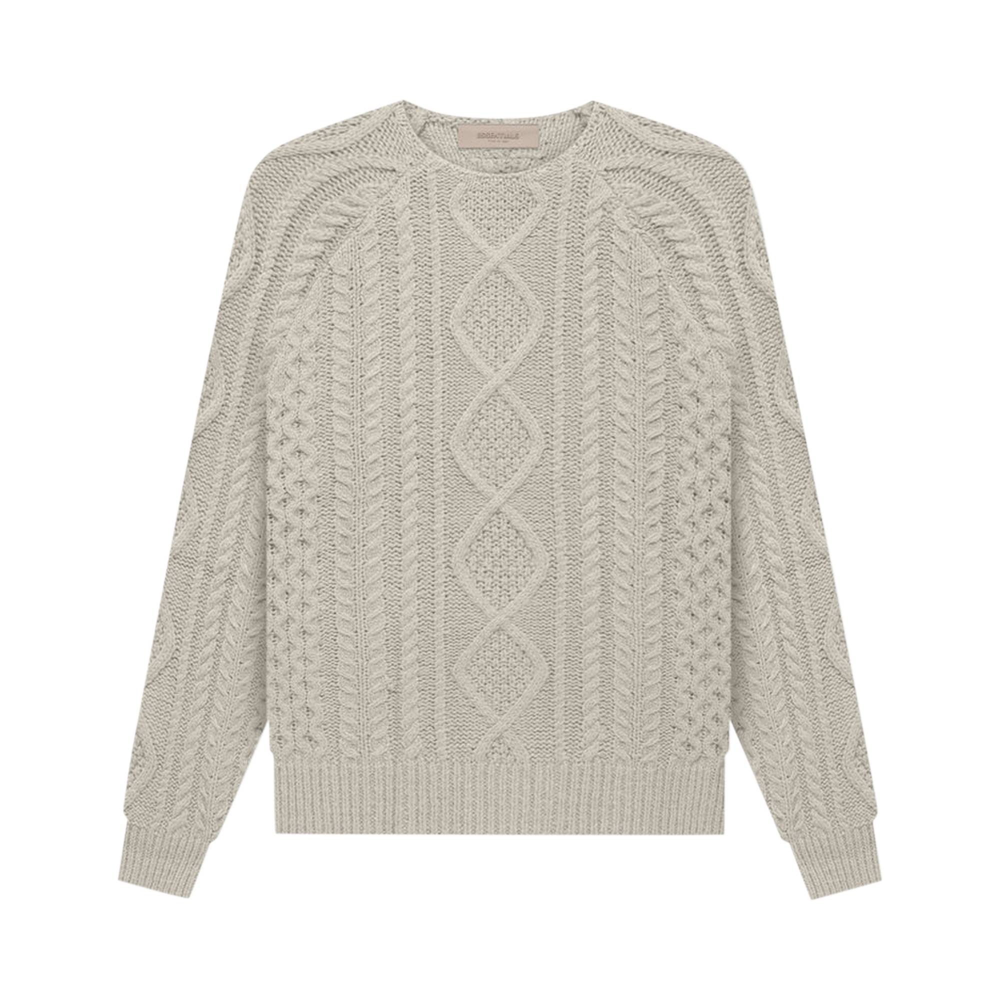 Fear of God Essentials Cable Knit 'Smoke' - 1