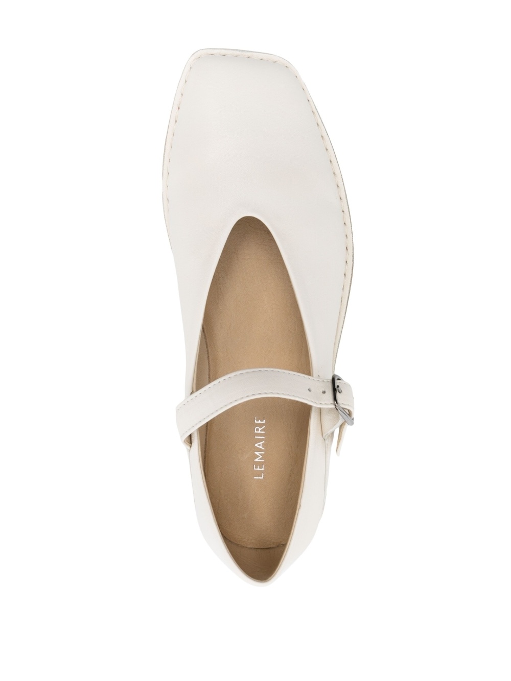 square-toe ballet flats - 4