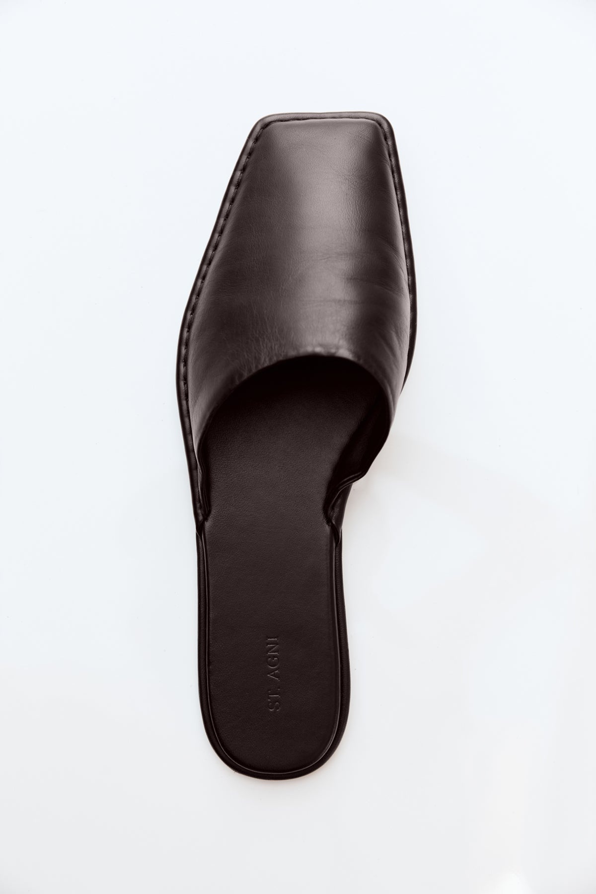 Soft Square Toe Flat - Chocolate - 3