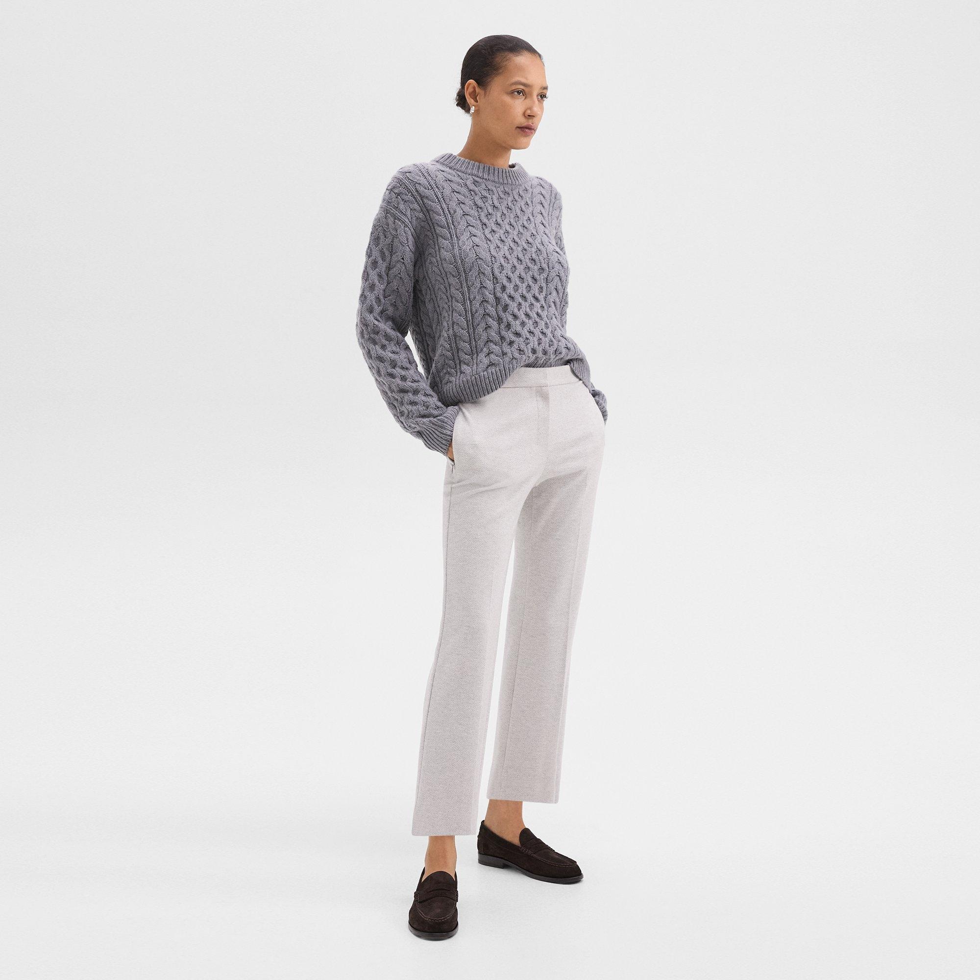 Kick Pant in Herringbone Knit - 3
