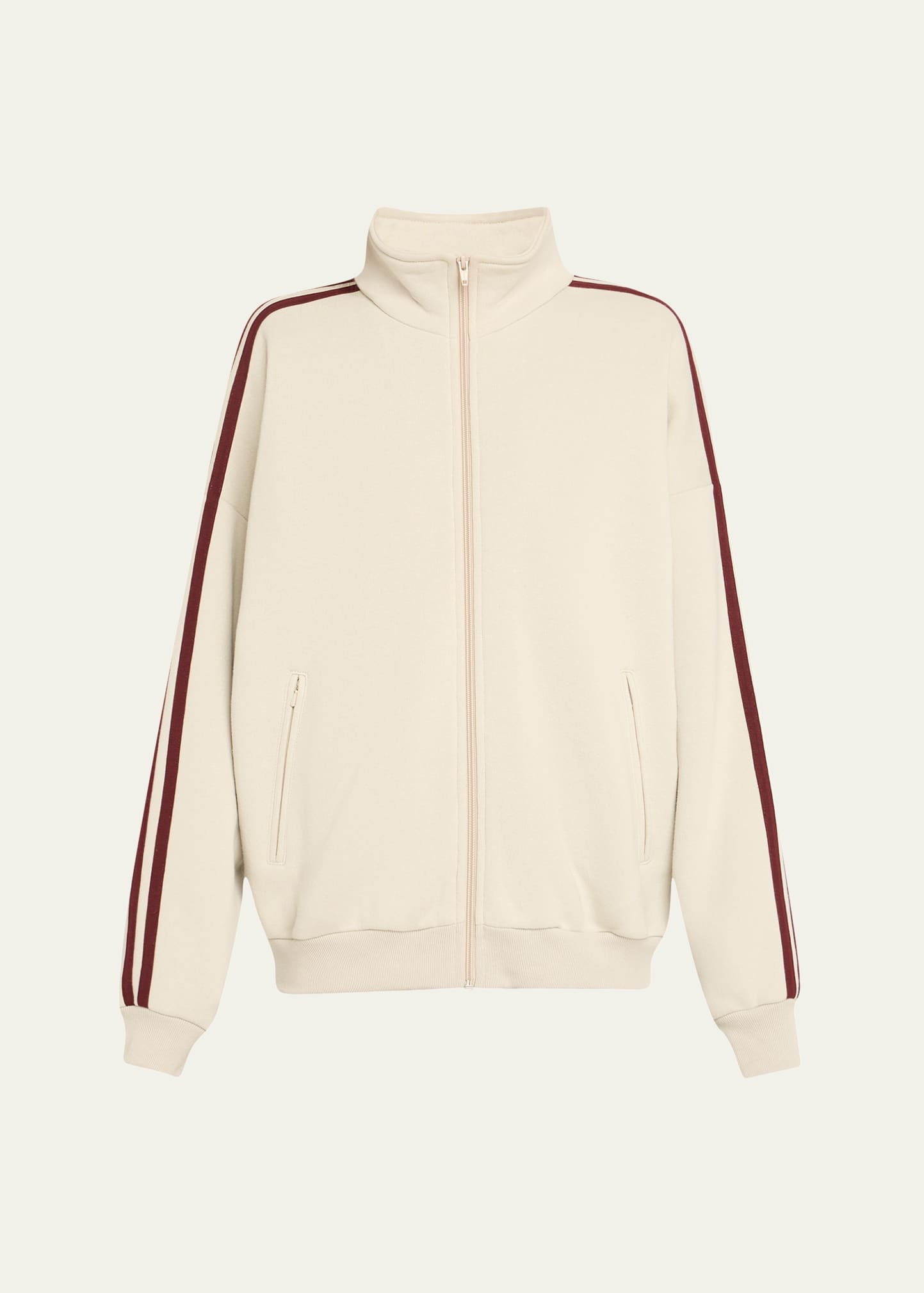 Fleece Zip-Up Track Jacket - 1