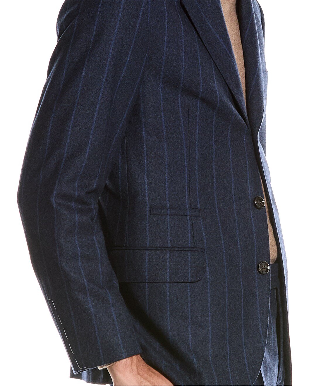 Brunello Cucinelli Wool Suit with Pleated Pant - 4