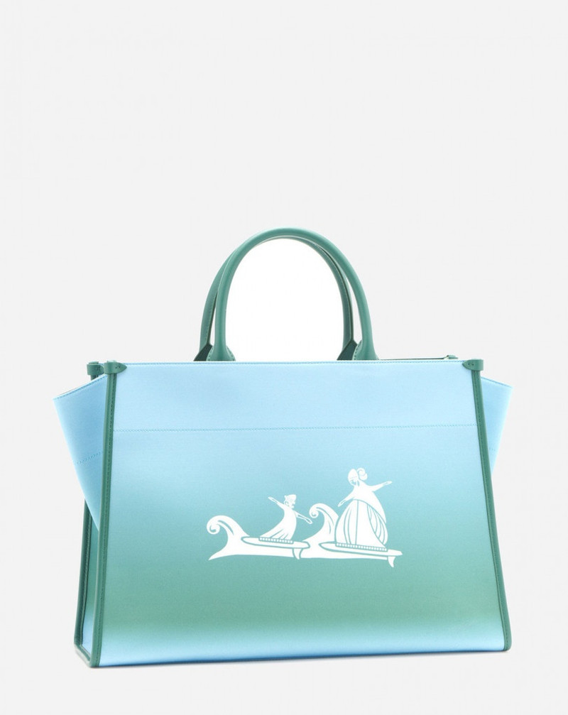 COTTON WEAVE MOTHER AND CHILD SUMMER WAVE TOTE BAG 1